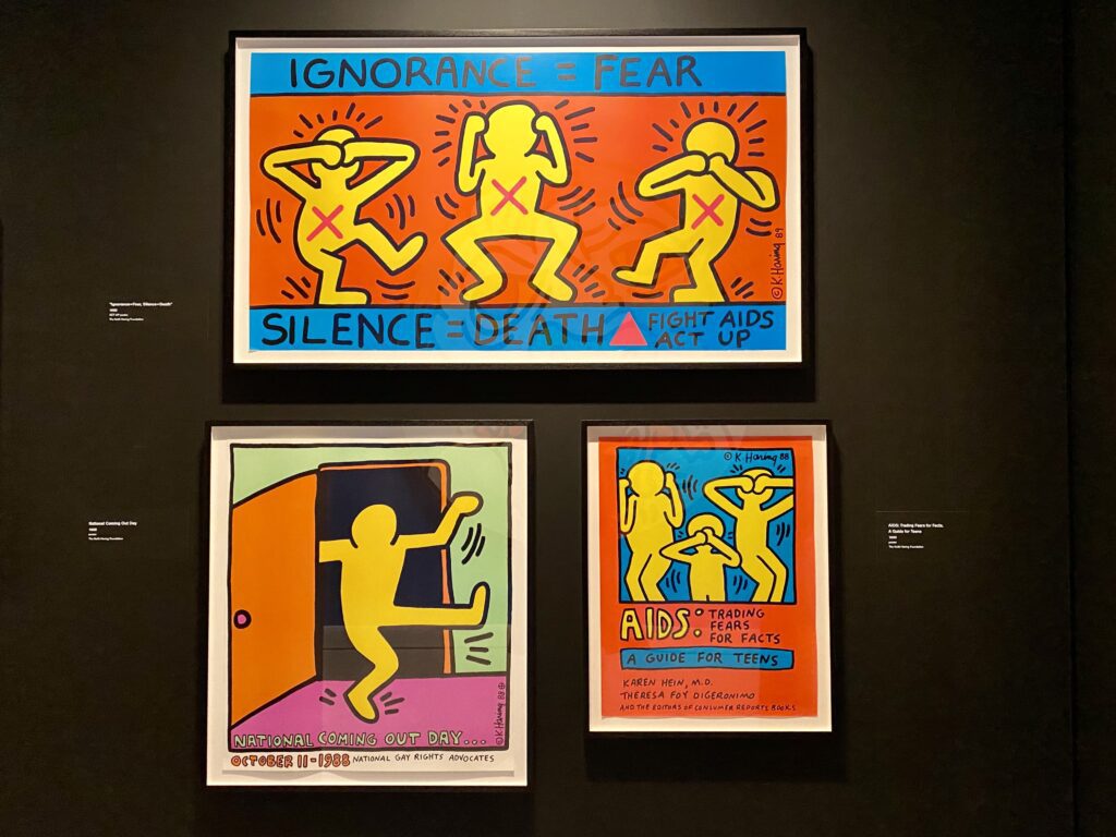 Within the exhibit, you'll also learn more about Haring's work as an activist through his art