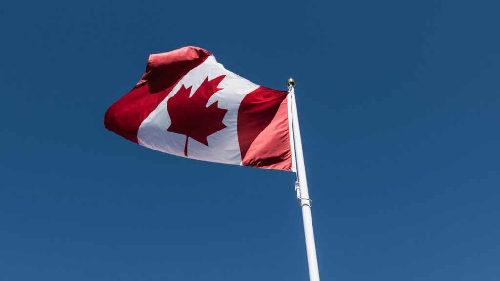 Canadian flag Kanada päevikust
