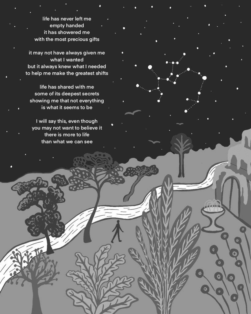 Poem by Marianne Pettinen-Melrose, illustration by Jana Radović