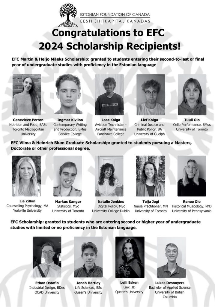 ENG Eesti Sihtkapital - Estonian foundation 2024 Scholarship Recipients #39 2024