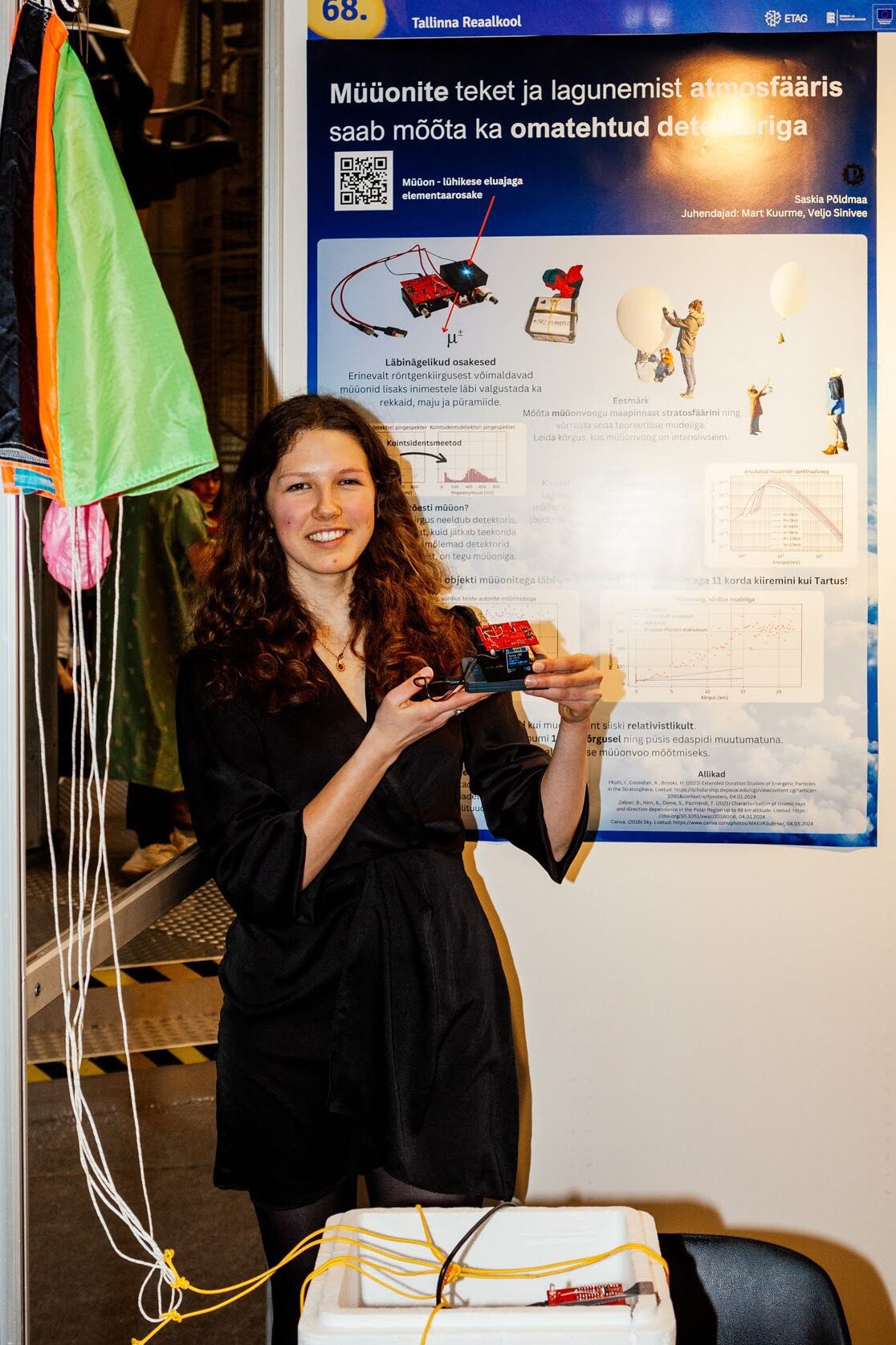 Saskia Põldmaa at Õpilaste teadustööde riiklik konkurss 2024 (photo: Johanna Adojaan, courtesy of Kiiri Lättekivi from Kiiri Lättekivi from ETAG [Eesti Teadusagentuur])