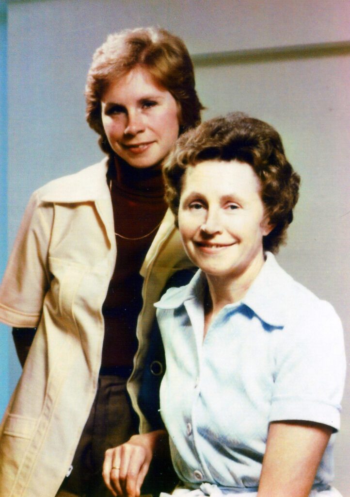 Maret Truuvert tütar Piretiga 1979. aastal.