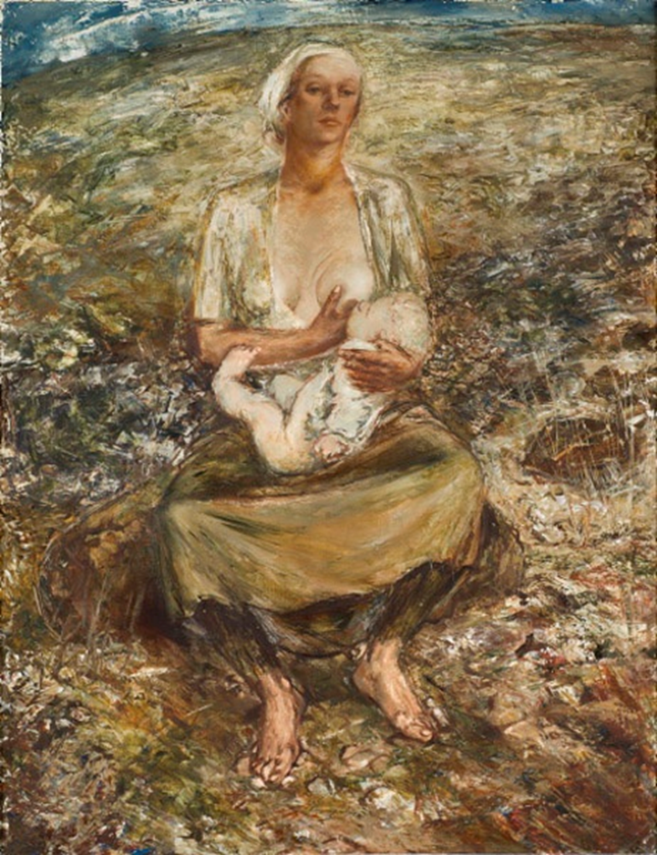 "Noor ema" ("Young Mother") by Eerik Haamer, 1940, in the collection of the Estonian Art Museum