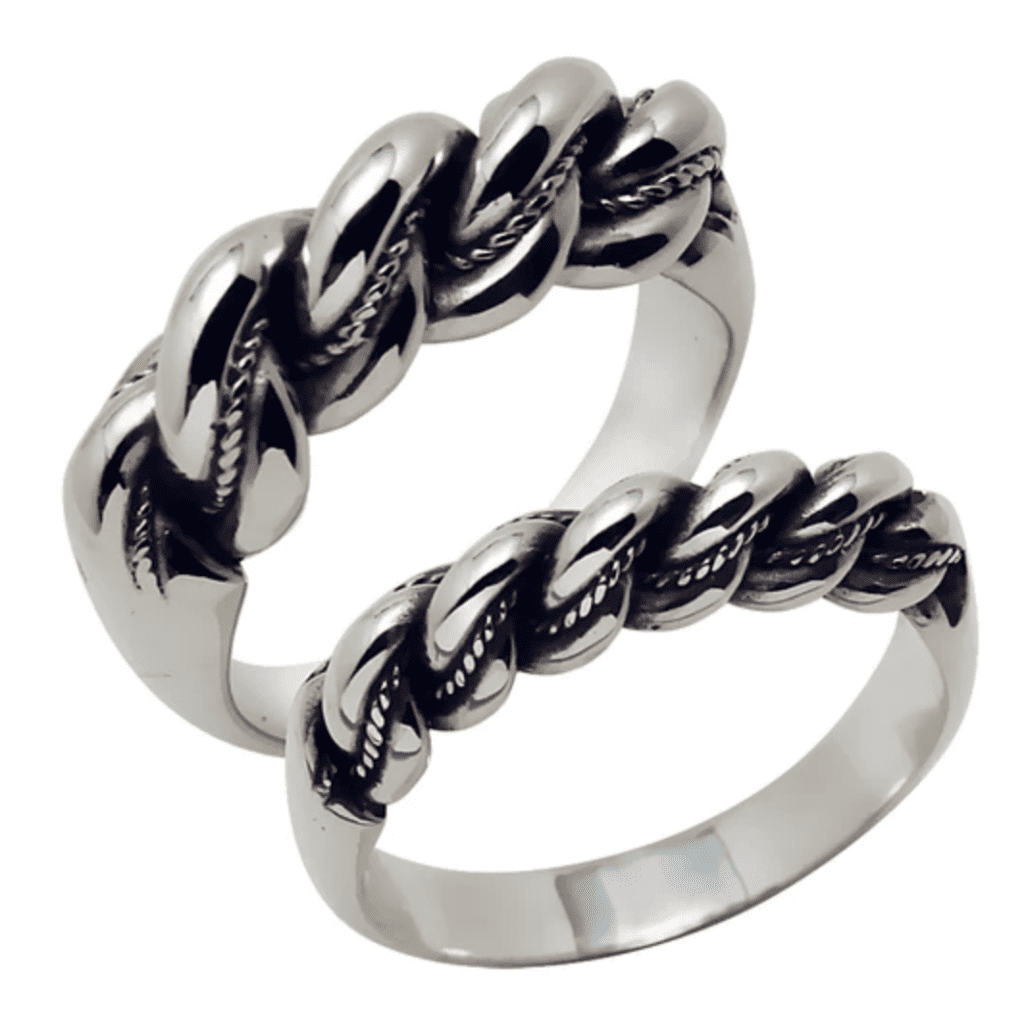 Silver Namejs rings