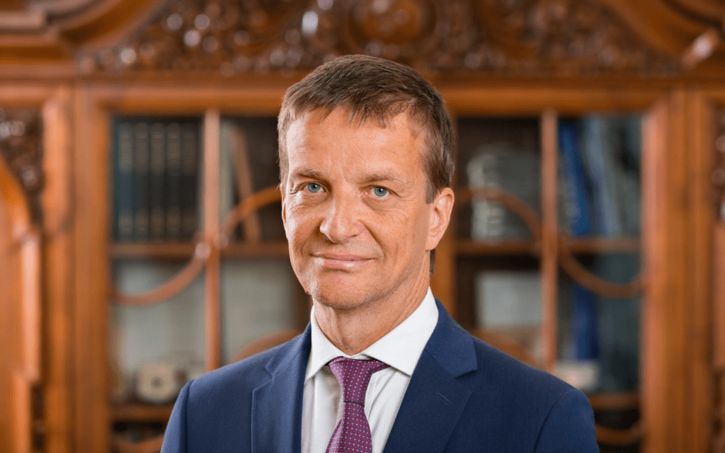 Ardo Hansson as Governor of the Bank of Estonia (photo: Arno Mikkor)