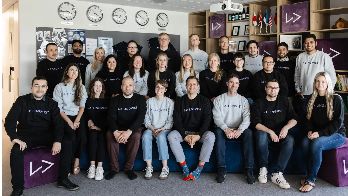 Lingvist's team, taken from Lingvist's website