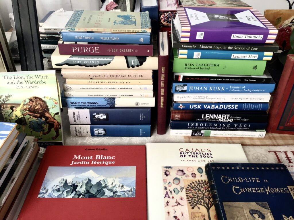 Daiga's book collection (photo by Daiga)