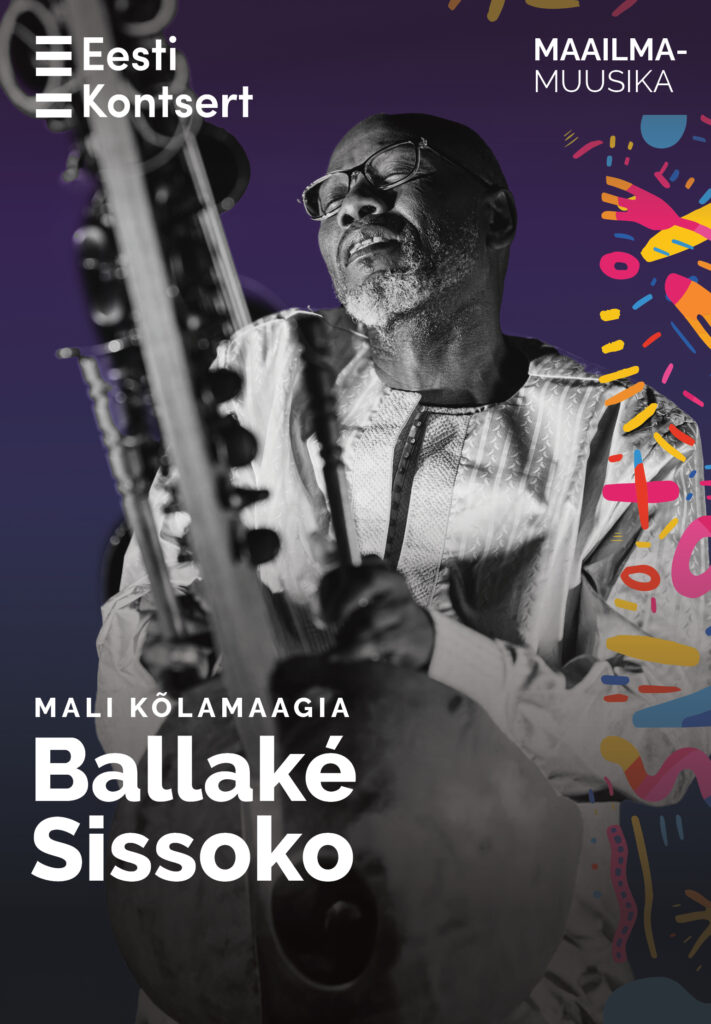 The poster for Ballaké Sissoko's concert in Tallinn (source: concert.ee)