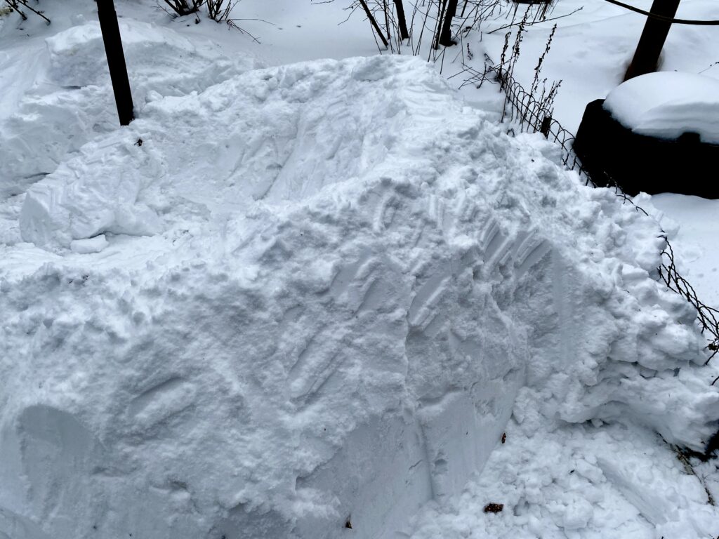 Using a shovel can help you carve out the walls of your fort
