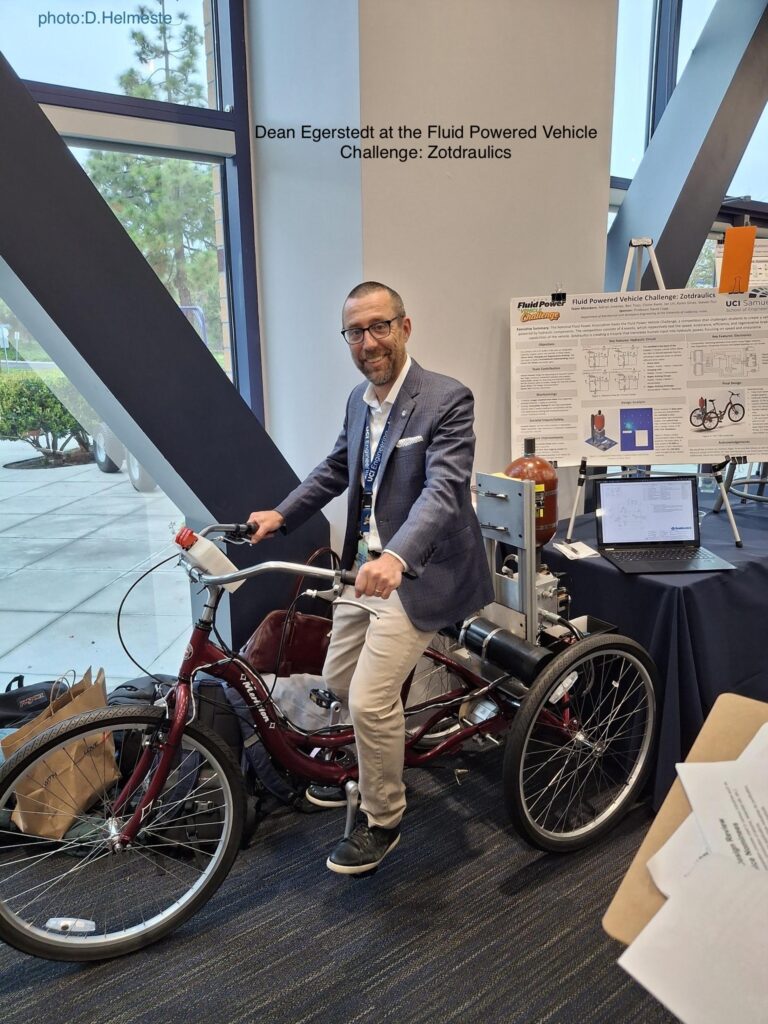 Dean Egerstedt at the Fluid Powered Vehicle Challenge: Zotdraulics