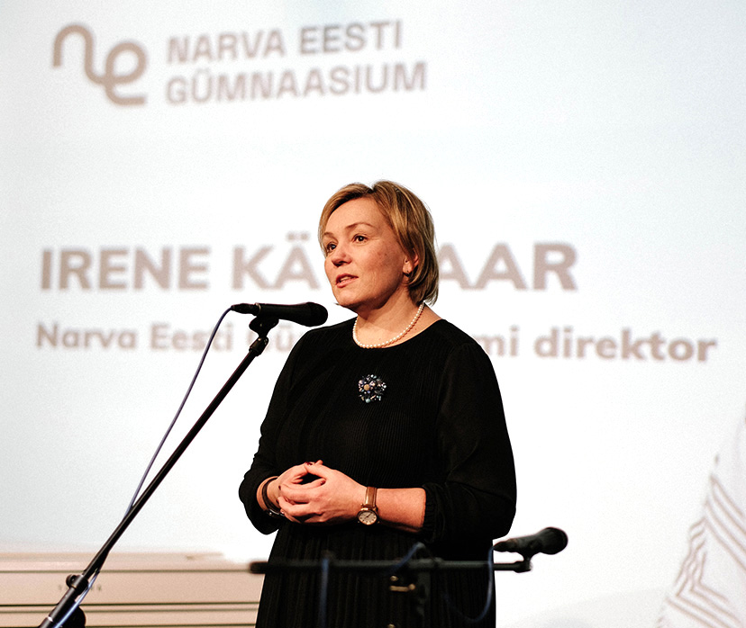 Irene Käosaar omas keskkonnas koolijuhina. Foto erakogust