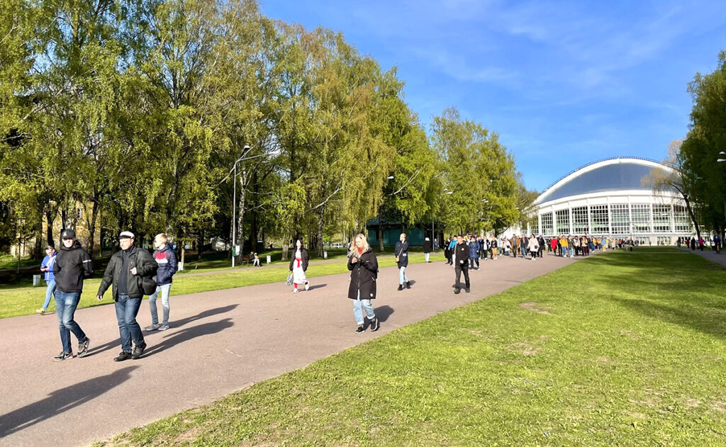 Tänane lauluväljak paikneb endise Julienhofi suvemõisa maa-aladel. Foto: EE arhiiv
