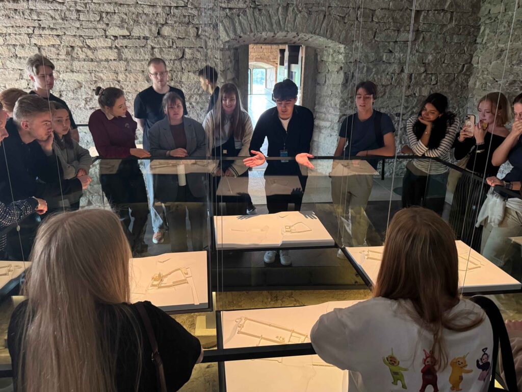 Youth delegates on a tour of the Narva Castle museum