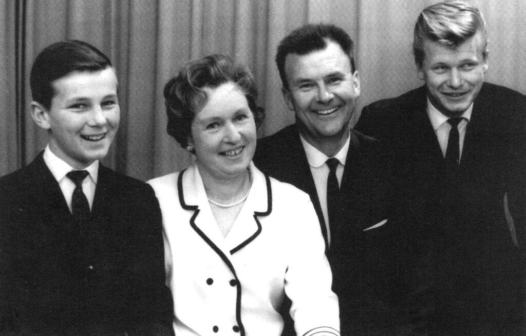 Ranniko pere 1968. aastal Adelaides. Vasakult Hillary, Salme, Edmund ja Peeter.