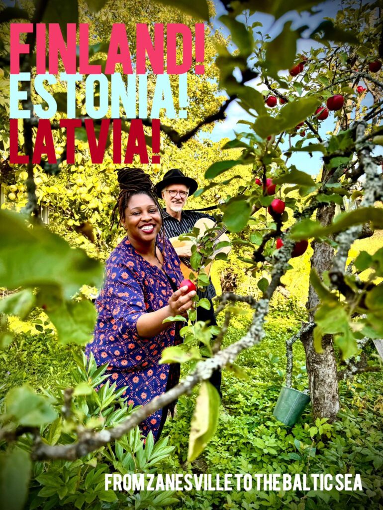 A poster for their tour (all images used with permission from Dan and Claudia Zanes)