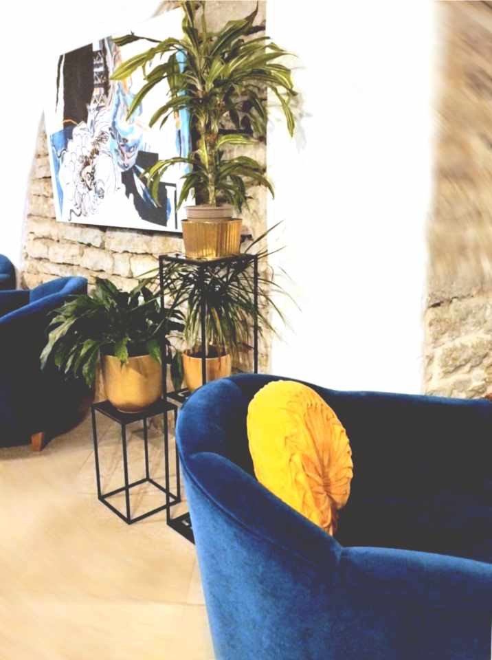 Blue and yellow in the interior of Lummus, echoing the colours of dreams and sunlight (photo: Jerry Mercury)