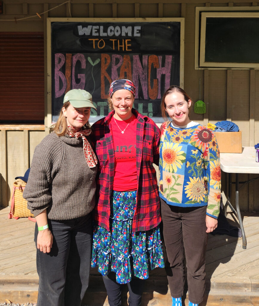 Katarina Tirmaste, Elin Marley ja Katariina Jaenes Big Branch festivalil.