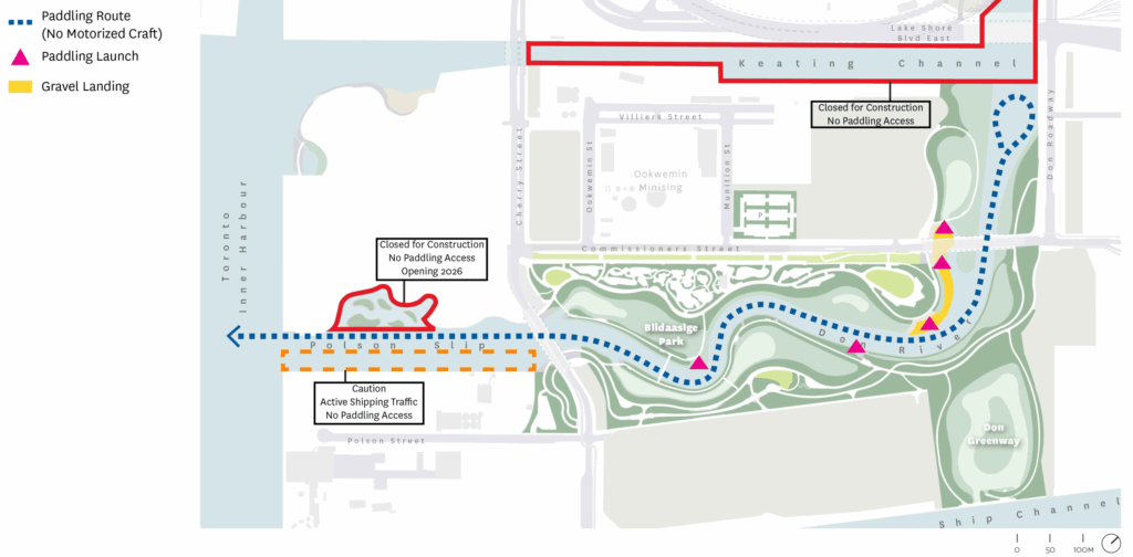 A map of Biidasige Park (source: toronto.ca)