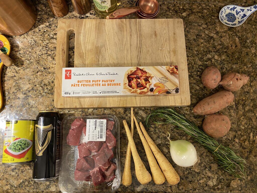 steak and ale pie ingredients overview