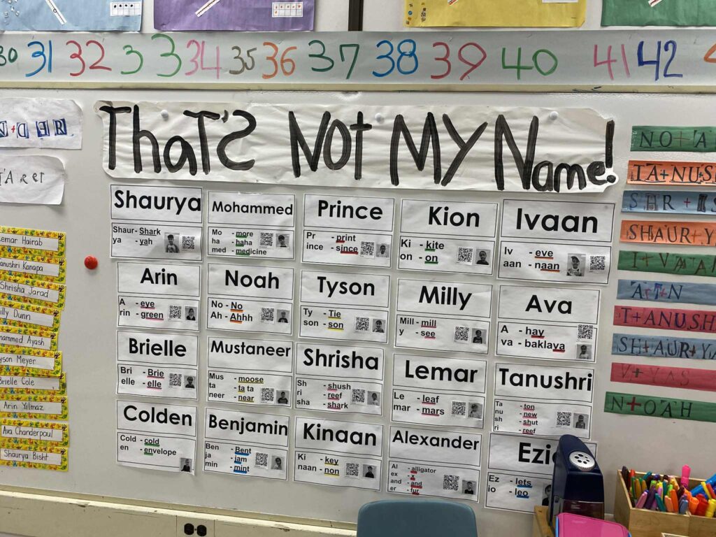 Learning to pronounce names in a correct way shows appreciation for pupils' identity.