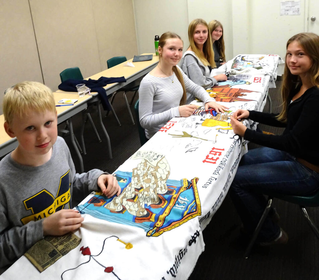 Vaibatikkimine Toronto Eesti Seltsi Täienduskoolis.