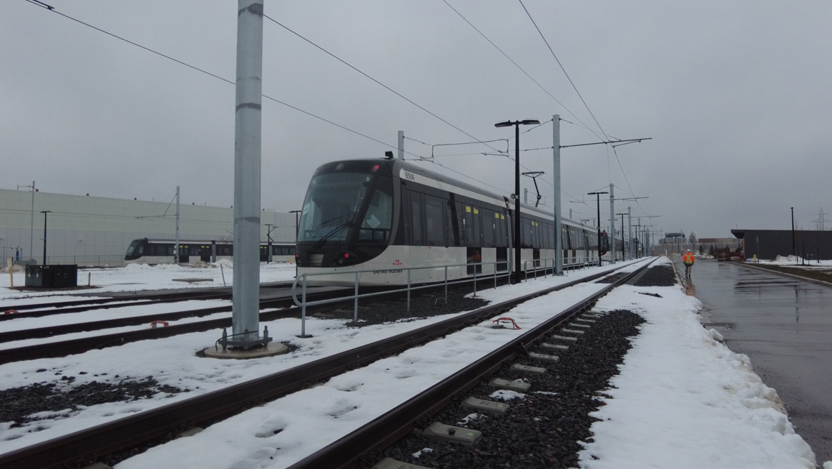 Line 6 Finch West Light Rail Vehicle by Reece Martin on Wikimedia