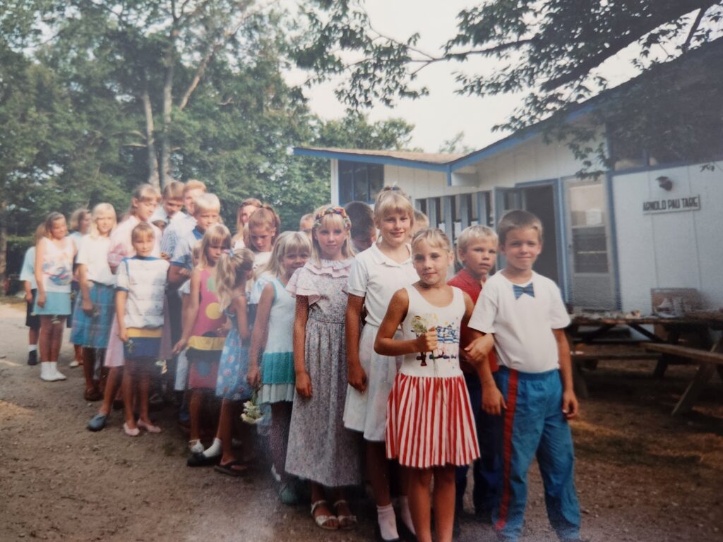 Kids dressed up for the formal dance