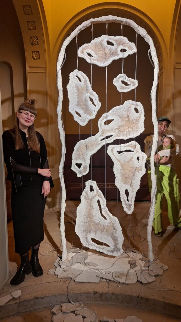 Kristina Õllek and her piece Between Sediments and Dead Zones