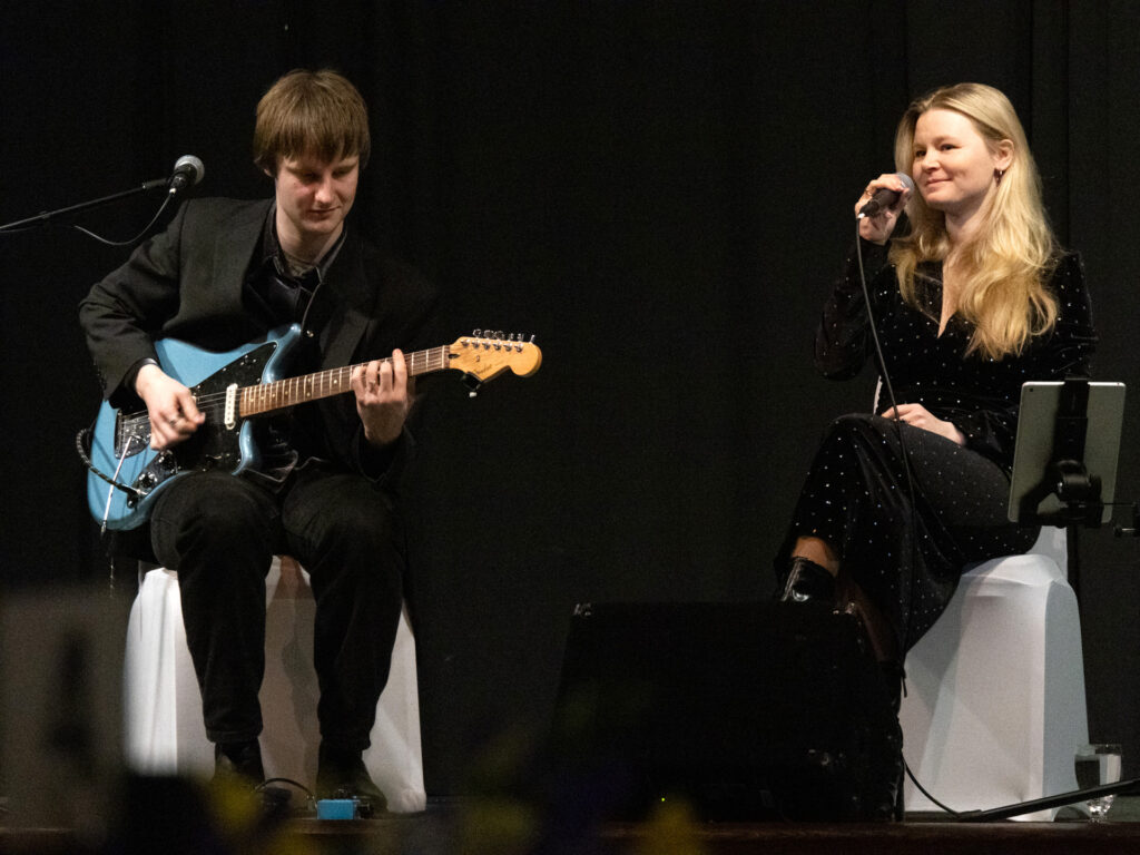 Juubelipeo muusika eest hoolitsesid Mattias Tirmaste ja Haldi Välimäe. Foto: Toomas Kald
