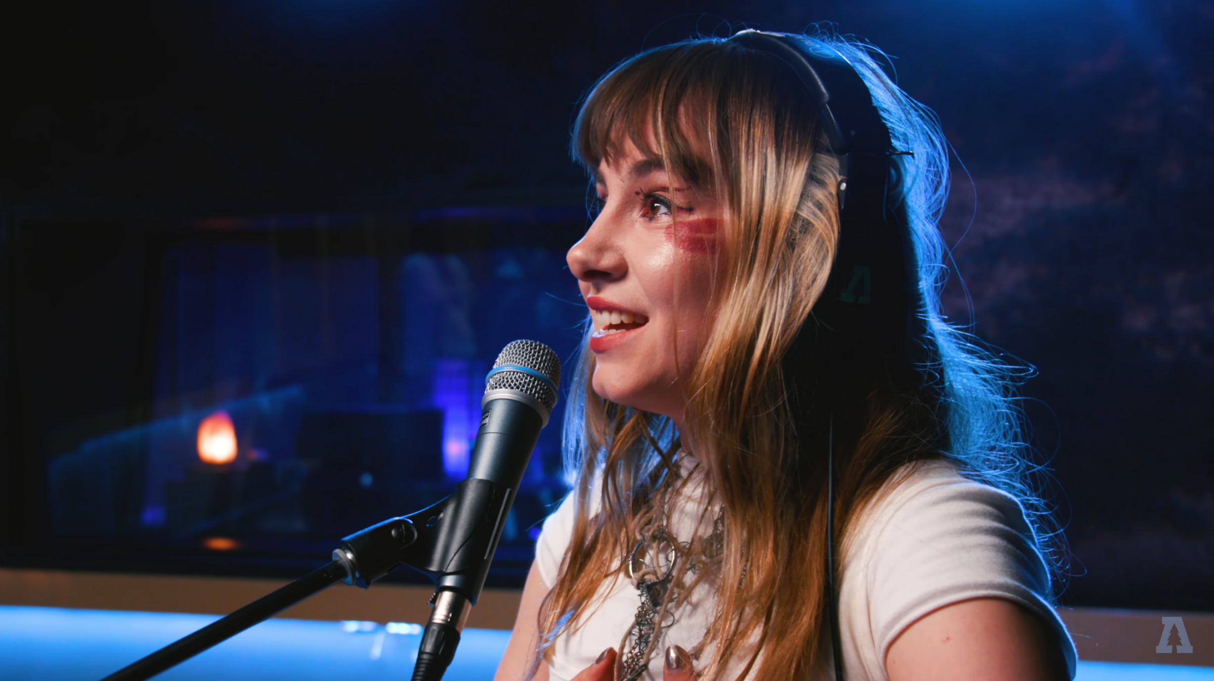 Screenshot of Night Tapes on Audiotree Live, from Audiotree's YouTube channel.