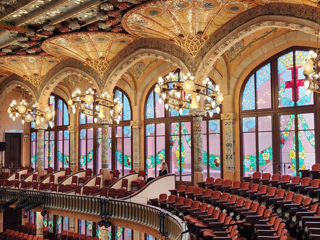 The windows of Palau de la Música Catalana