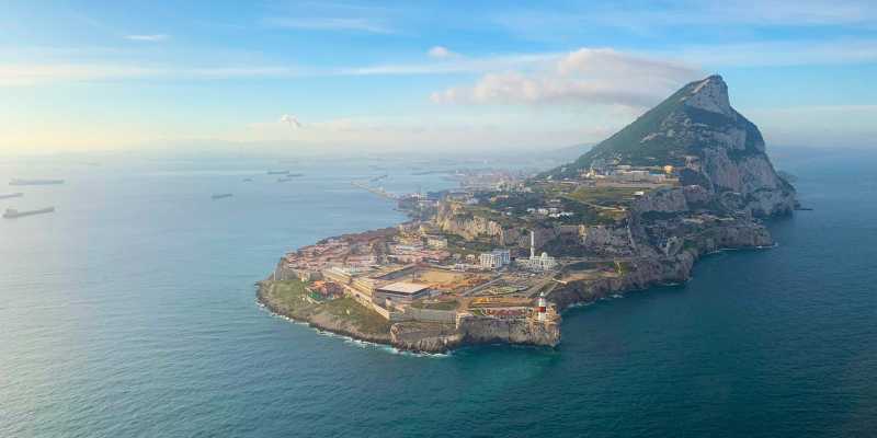 An aerial view of Gibraltar (source: Tourism Gibraltar)