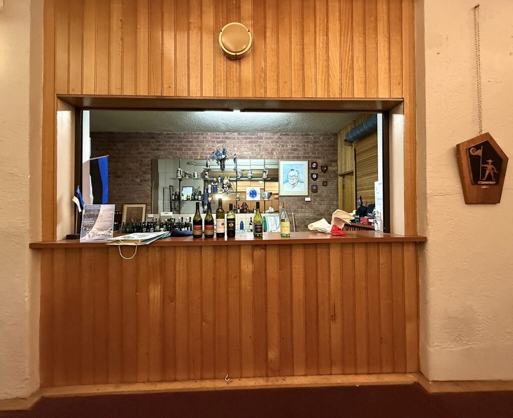 The bar at the Estonian House in Melbourne. Christmas party, 12 December 2025. Photo: Kristel Alla