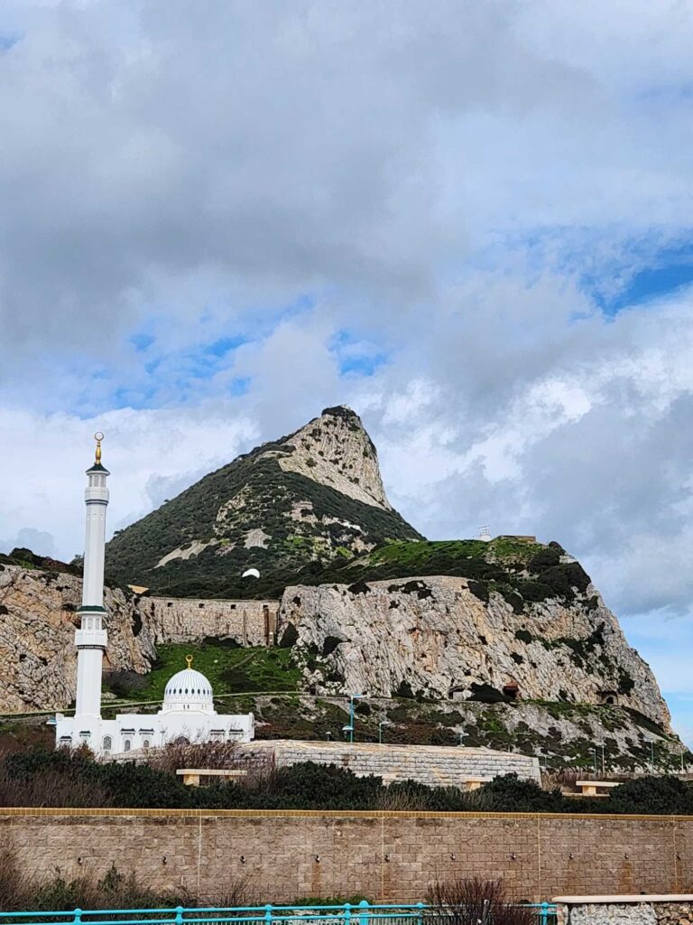 The tip of Gibraltar Rock