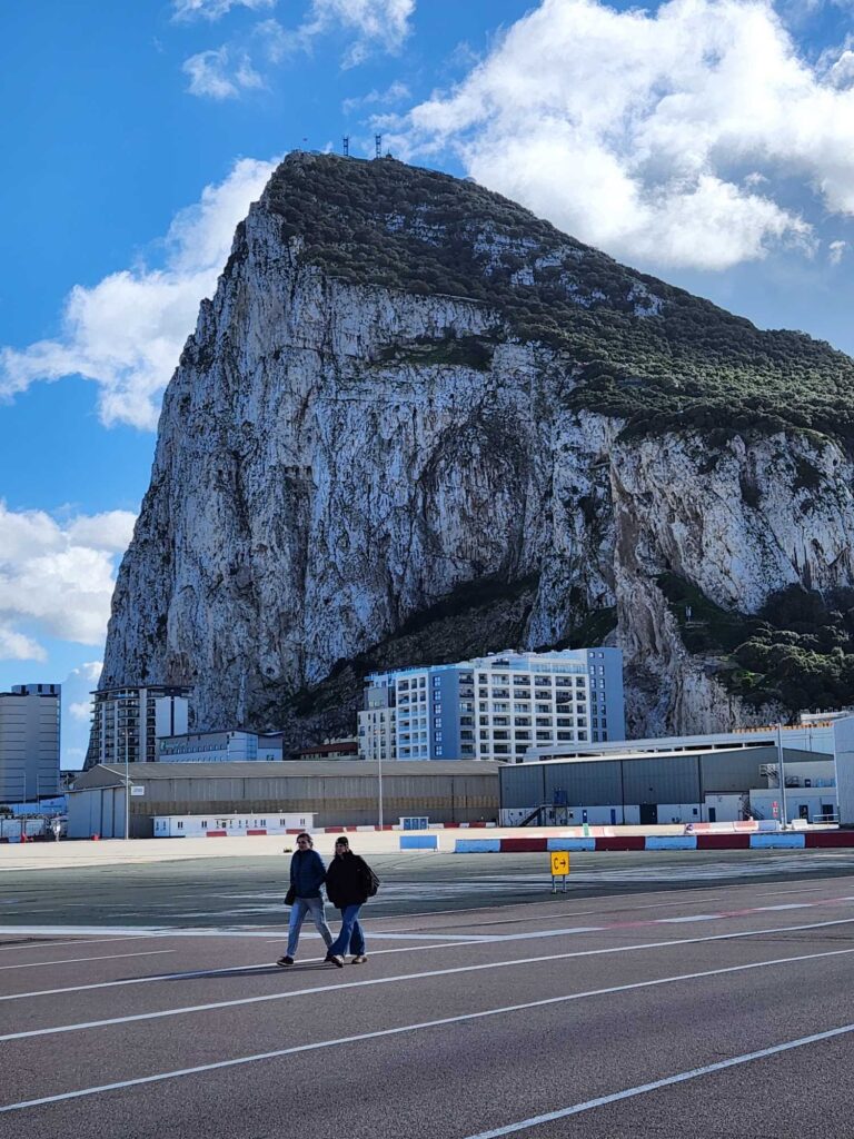 The Gibraltar Airport runway