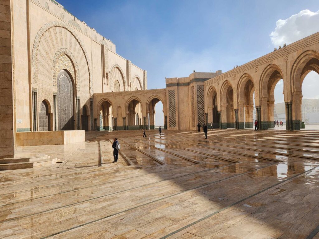 The mosque exterior