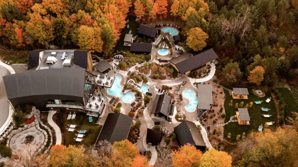 An aerial view of Vettä Spa (source: vettaspa.com)
