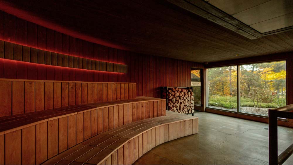 The wood-burning sauna called Harmonia (source: vettaspa.com)