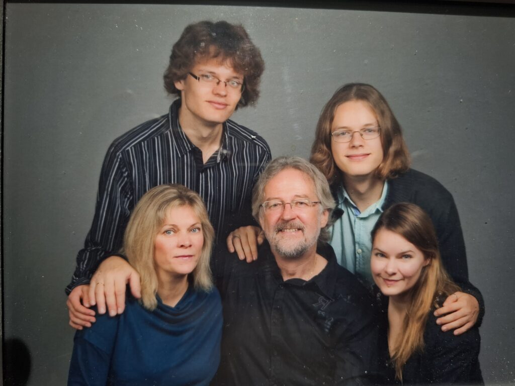 A portrait of the Tork family in 2013