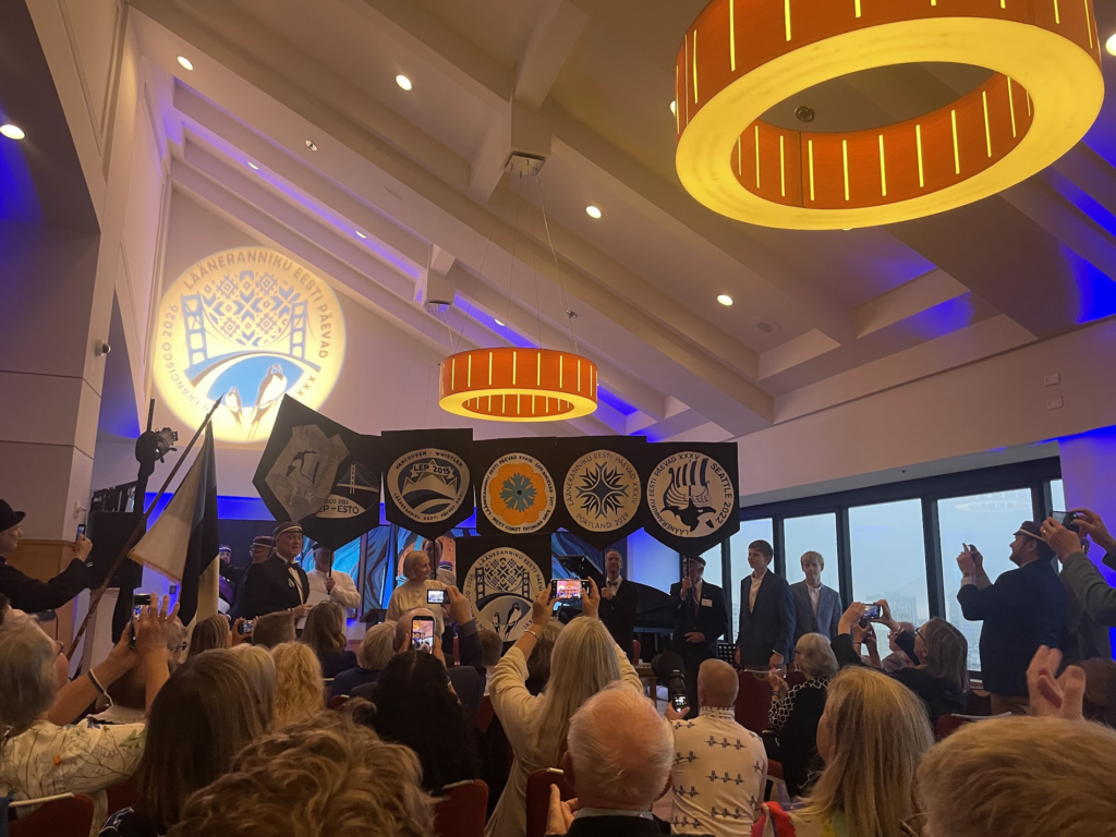Estonian Minister of Education and Research Dr. Kristina Kallas officially opens LEP 2026 with Master of Ceremonies Sean Paavo Krepp (photo credit: SF Eesti Selts)