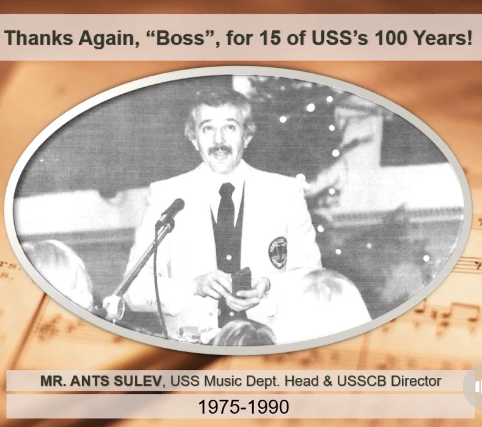 Ants Sulev during his teaching years (source: Uxbridge Secondary School Facebook group)