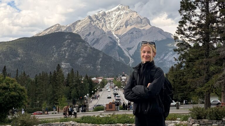 Emma Nahkor in Banff.
