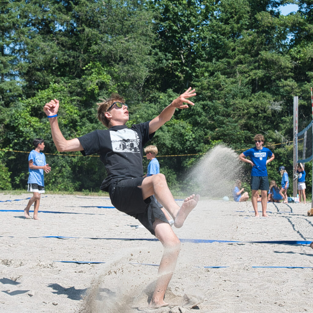 Flying sand
