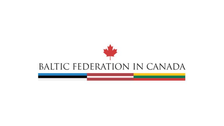 16x9 Baltic Federation in Canada logo