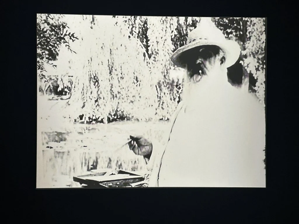 A moment from Sacha Guitry’s 1915 archival film of Monet