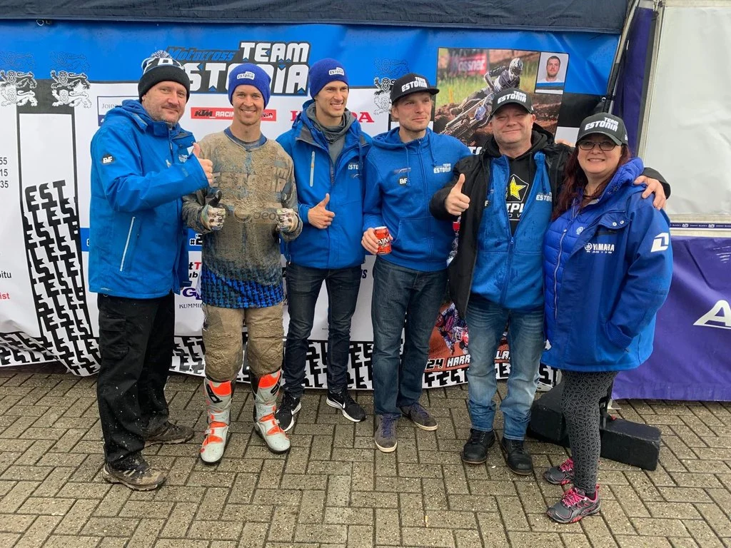 Team Estonia staff and riders in the Netherlands at Motocross of Nations (MXoN) 2019