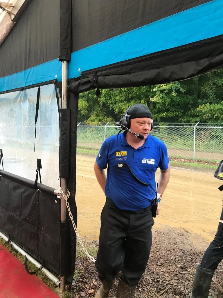 Team Estonia's logistics manager, Luc Myre