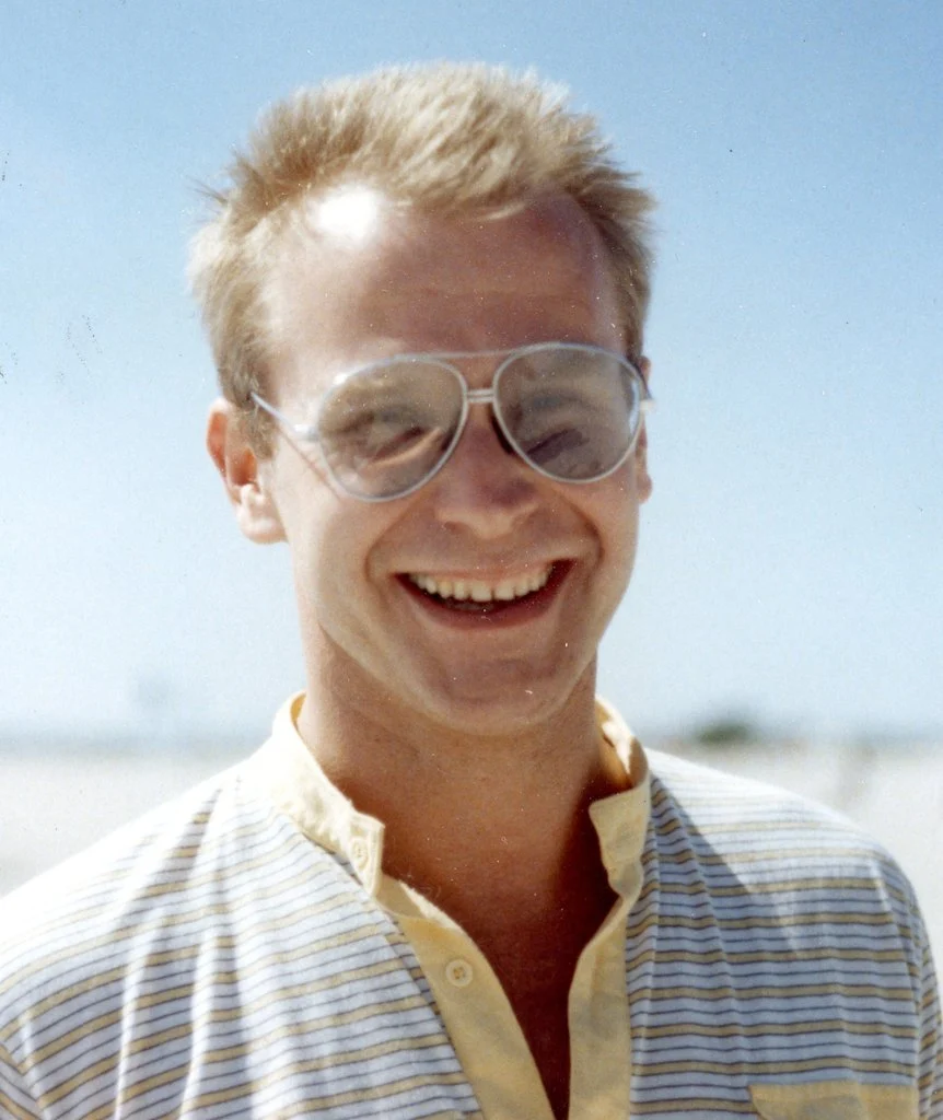 Ülo Lomp (pictured here in 1989) of the Estonian Heritage Society worked in 1989 with Jaan Pill on restoration of a historic Manor building in Estonia. Ülo arranged for Jaan to be interviewed by a reporter for an Estonian magazine. The article led Andres Loorand to invite Jaan to deliver a series of talks in Estonia in 1990 regarding stuttering. Subsequent exchanges of information led to the launch of the Estonian Stuttering Association in 1993.
